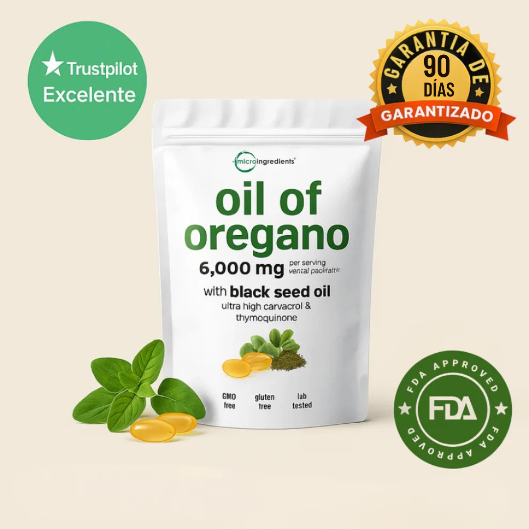 Aceite de orégano con aceite de semilla negra