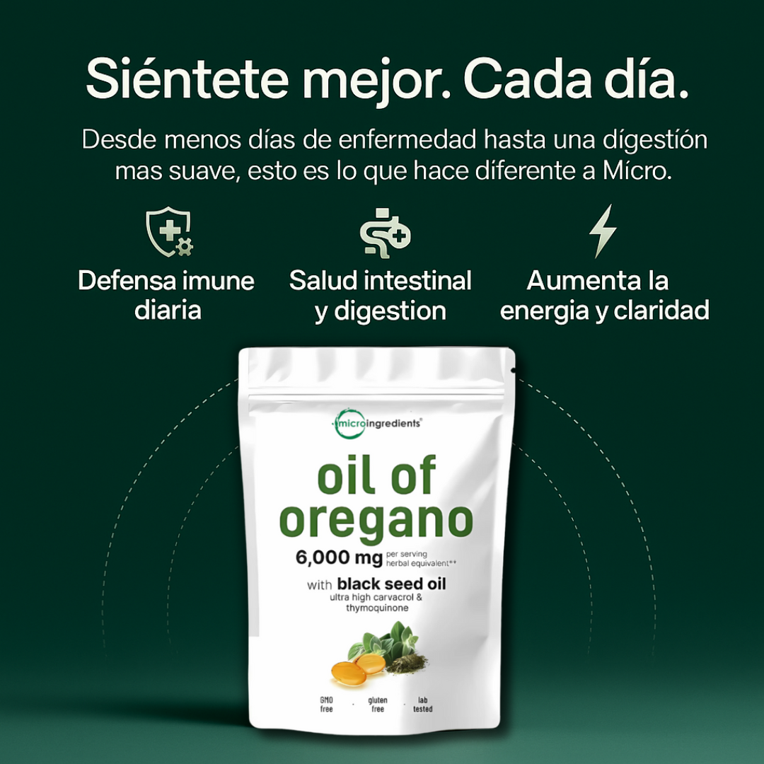 Oregano Oil Softgels - Feel the difference in 14 days