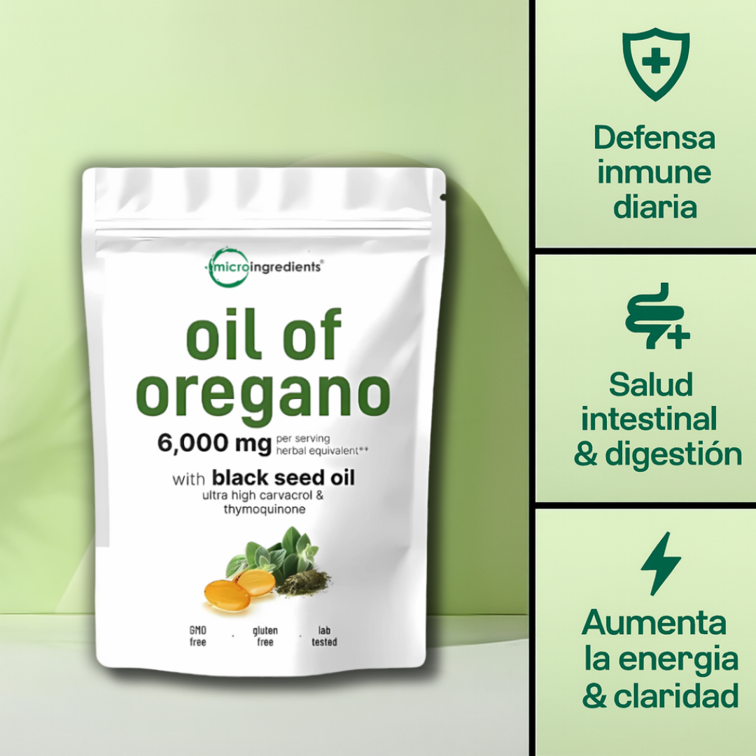 Oregano oil with black seed oil